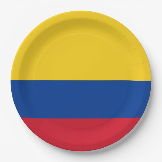 Vlag van Colombia Papieren Bordje (Voorkant)