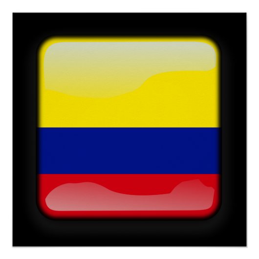 Vlag van Colombia Perfect Poster (Voorkant)