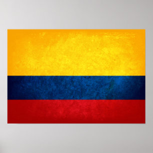 Vlag van Colombia Poster