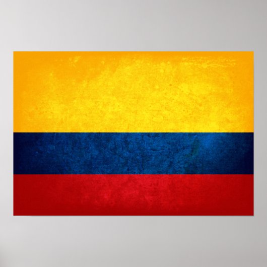 Vlag van Colombia Poster (Voorkant)