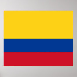 Vlag van Colombia Poster