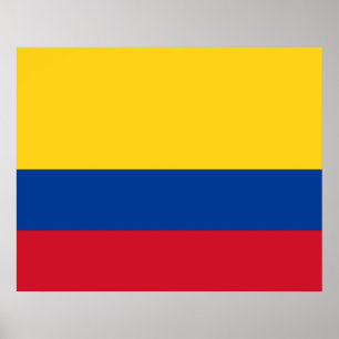 Vlag van Colombia Poster