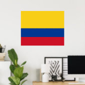 Vlag van Colombia Poster (Thuiskantoor)