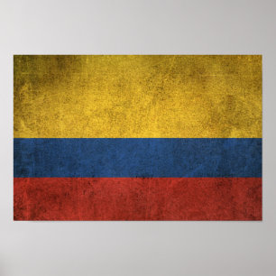  vlag van Colombia Poster
