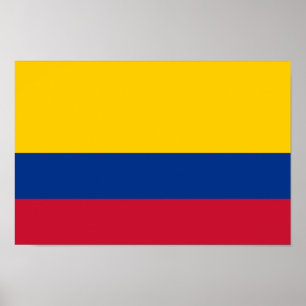 Vlag van Colombia Poster