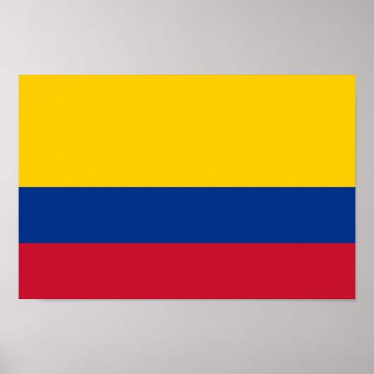 Vlag van Colombia Poster (Voorkant)