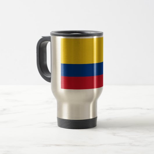 Vlag van Colombia Reisbeker (Voorkant links)