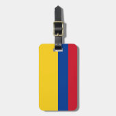 Vlag van Colombia, Republiek Colombia Bagagelabel (Voorkant verticaal)