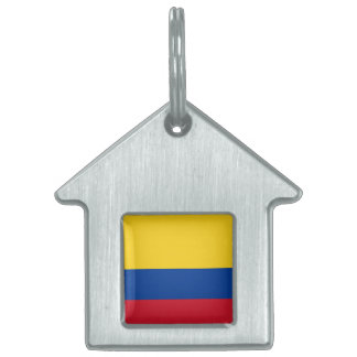 Vlag van Colombia, Republiek Colombia Huisdieren Naamplaatje