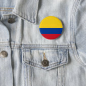 Vlag van Colombia Ronde Button 5,7 Cm (In situ)