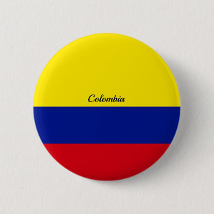 Vlag van Colombia Ronde Button 5,7 Cm