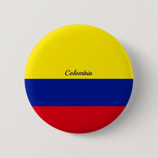 Vlag van Colombia Ronde Button 5,7 Cm (Voorkant)