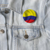 Vlag van Colombia Ronde Button 5,7 Cm (In situ)