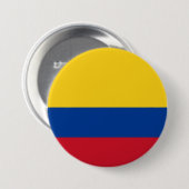 Vlag van Colombia Ronde Button 7,6 Cm (Voorkant /achterkant)