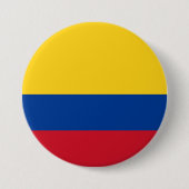 Vlag van Colombia Ronde Button 7,6 Cm (Voorkant)