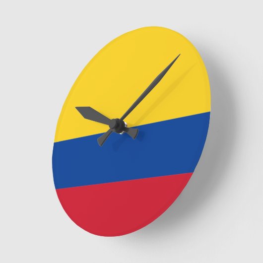 Vlag van Colombia Ronde Klok (Hoek)