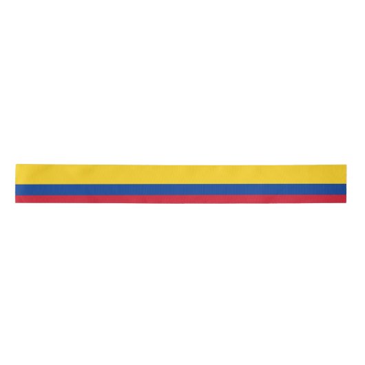 Vlag van Colombia Satijnen Lint (Voorkant)