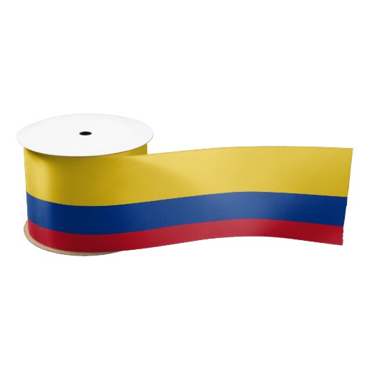 Vlag van Colombia Satijnen Lint (Spoel)