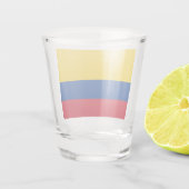 Vlag van Colombia Shot Glas (Achterkant)
