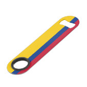 Vlag van Colombia Speed Flessenopener (Voorkant Gekanteld)