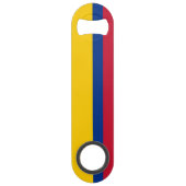 Vlag van Colombia Speed Flessenopener (Voorkant)