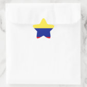 Vlag van Colombia Ster Sticker (Tas)