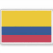 Vlag van Colombia Sticker (Voorkant)