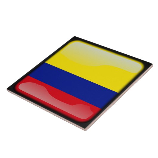 Vlag van Colombia Tegeltje (Zijkant)