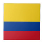 Vlag van Colombia Tegeltje<br><div class="desc">Vlag van Colombia - Tricolor Nacional</div>