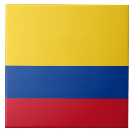 Vlag van Colombia Tegeltje (Voorkant)