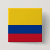 Vlag van Colombia Vierkante Button 5,1 Cm (Voorkant)