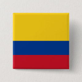 Vlag van Colombia Vierkante Button 5,1 Cm