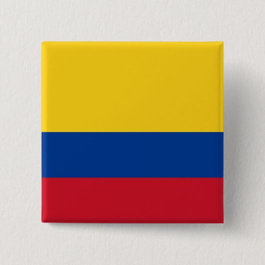 Vlag van Colombia Vierkante Button 5,1 Cm (Voorkant)