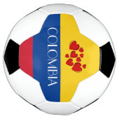 Vlag van Colombia Voetbal (Gedraaid)