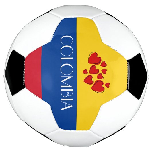 Vlag van Colombia Voetbal (Gedraaid)