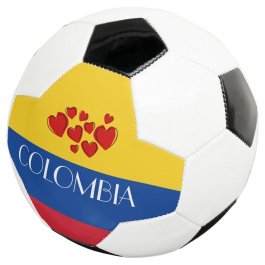 Vlag van Colombia Voetbal (Drie kwart)
