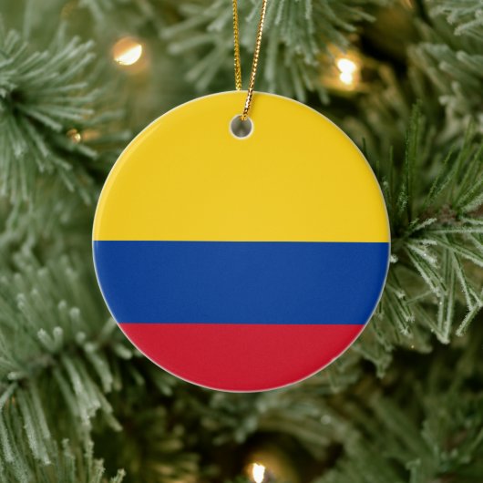 Vlag van Colombia Yellow Blue Red Keramisch Ornament (Boom)