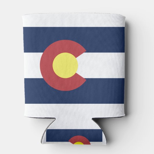 Vlag van Colorado Blikjeskoeler (Achterkant)