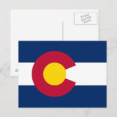 Vlag van Colorado Briefkaart (Voorkant / Achterkant)