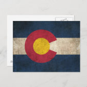  vlag van Colorado Briefkaart (Voorkant / Achterkant)