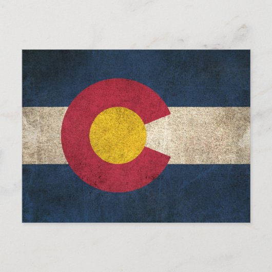  vlag van Colorado Briefkaart (Voorkant)