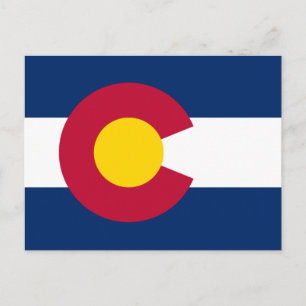 Vlag van Colorado Briefkaart