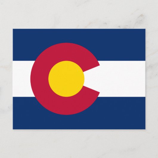 Vlag van Colorado Briefkaart (Voorkant)
