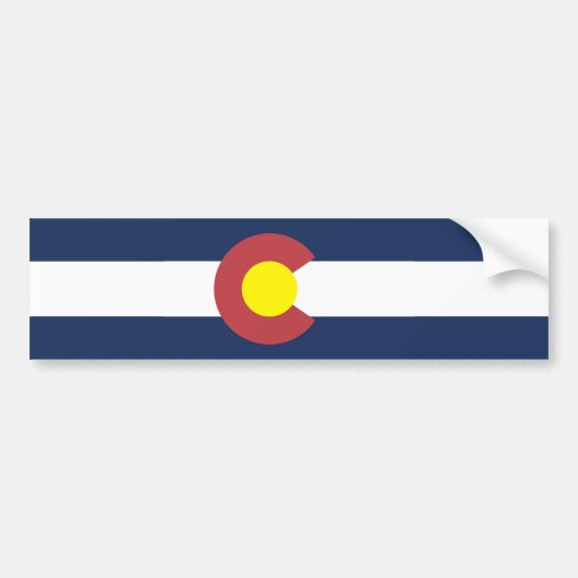 Vlag van Colorado Bumpersticker (Voorkant)