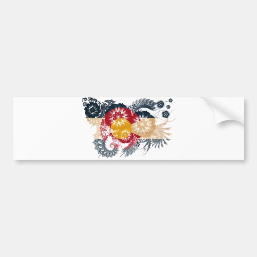 Vlag van Colorado Bumpersticker (Voorkant)