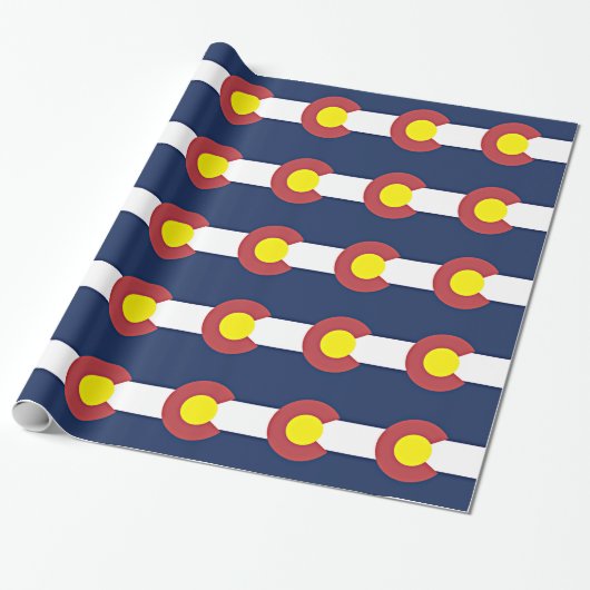 Vlag van Colorado Cadeaupapier (Uitgerold)