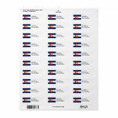 Vlag van Colorado Etiket (Full Sheet)