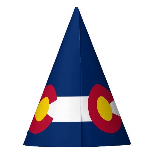 Vlag van Colorado Feesthoedjes (Achterkant)
