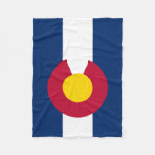 Vlag van Colorado Fleece Deken (Voorkant)