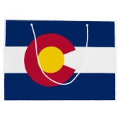 Vlag van Colorado Groot Cadeauzakje (Achterkant)